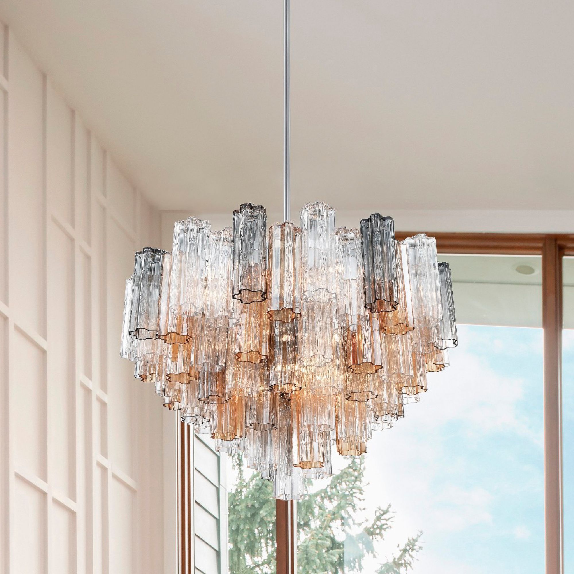 Image 7 Crystorama Addis 32'' Polished Chrome Chandelier more views