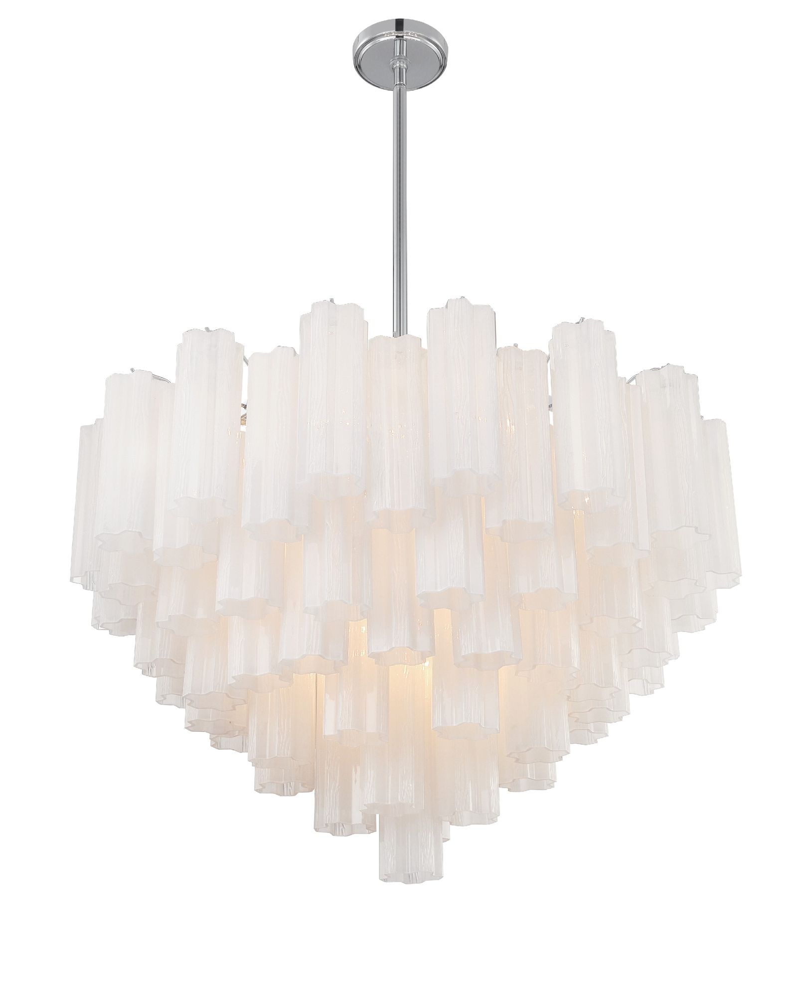 Image 4 Crystorama Addis 32'' Polished Chrome Chandelier more views