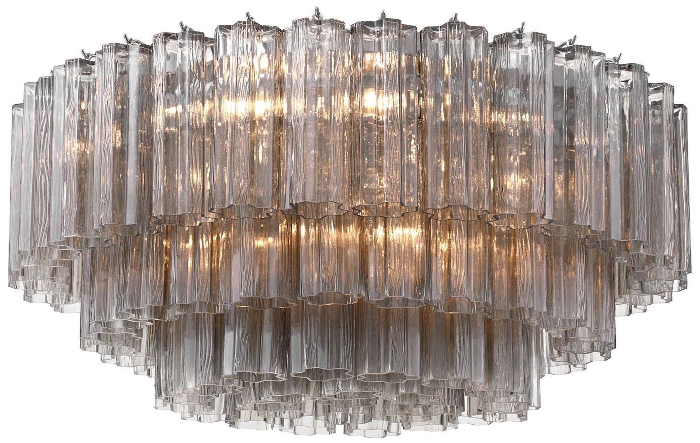 Crystorama Addis 32'' Polished Chrome Flush Mount