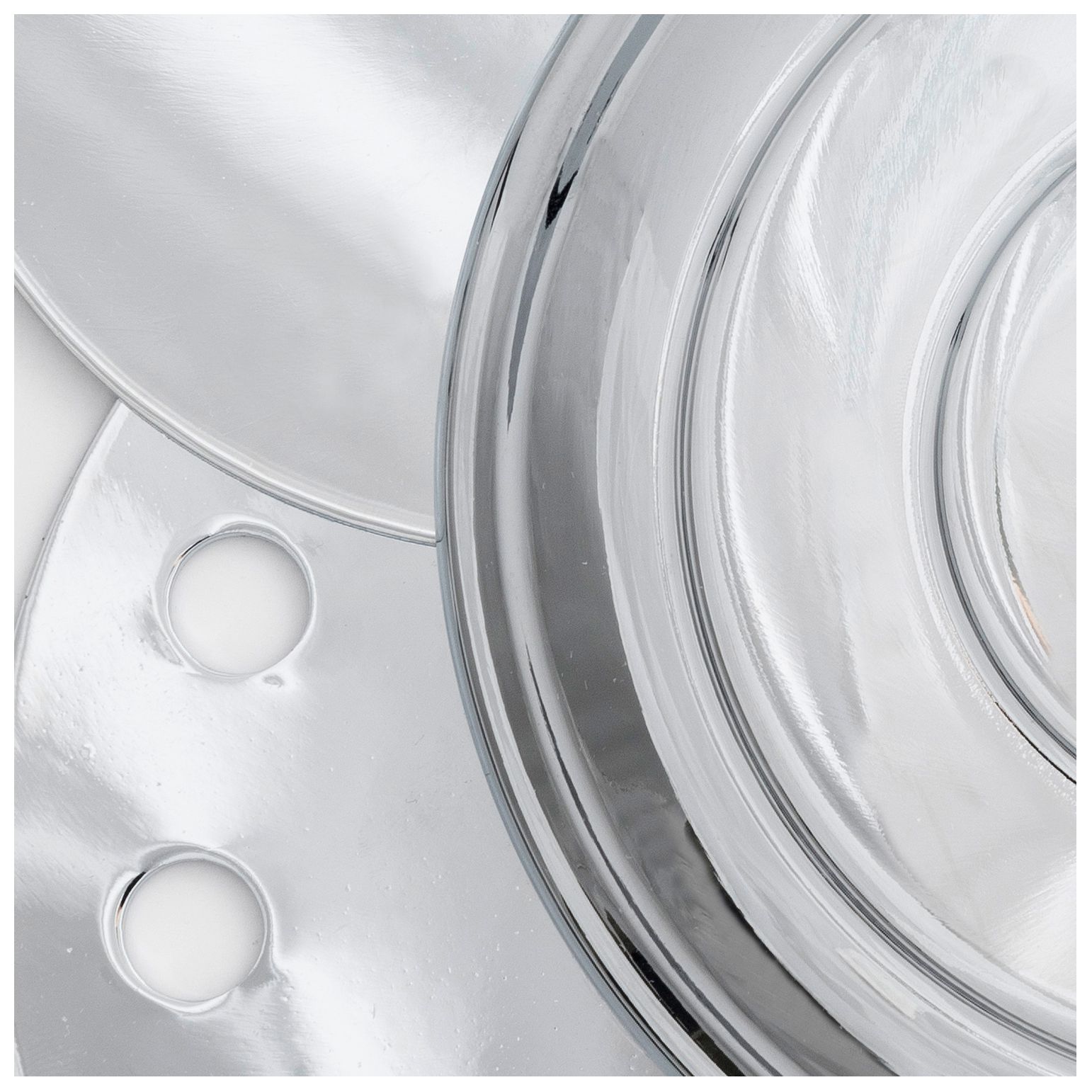 Crystorama Addis 32'' Polished Chrome Flush Mount