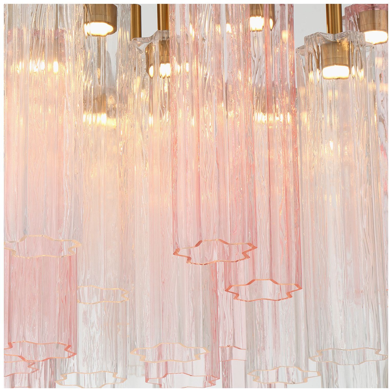 Image 5 Crystorama Addis 36" Integrated LED Multi-Light  Aged Brass Pendant more views