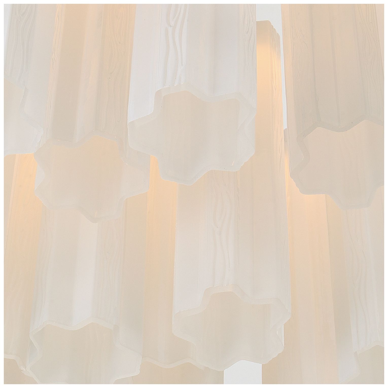 Image 5 Crystorama Addis 36" Integrated LED Multi-Light  Aged Brass Pendant more views