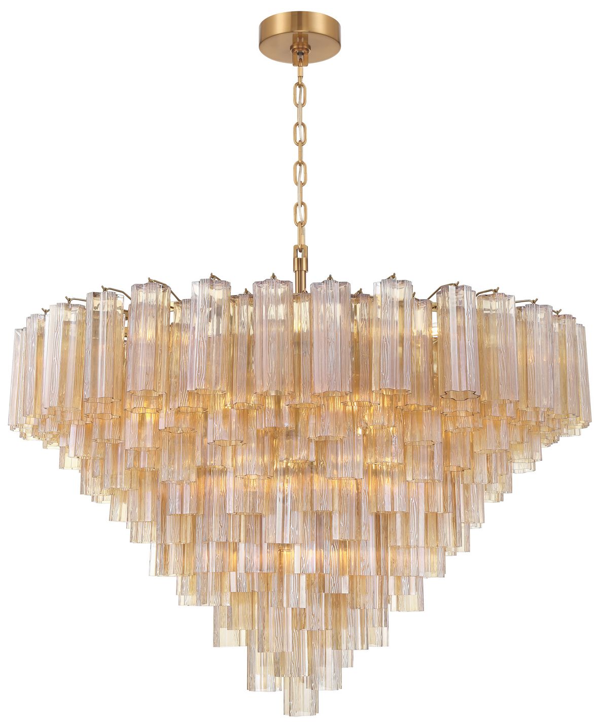 Crystorama Addis 49'' Aged Brass Chandelier