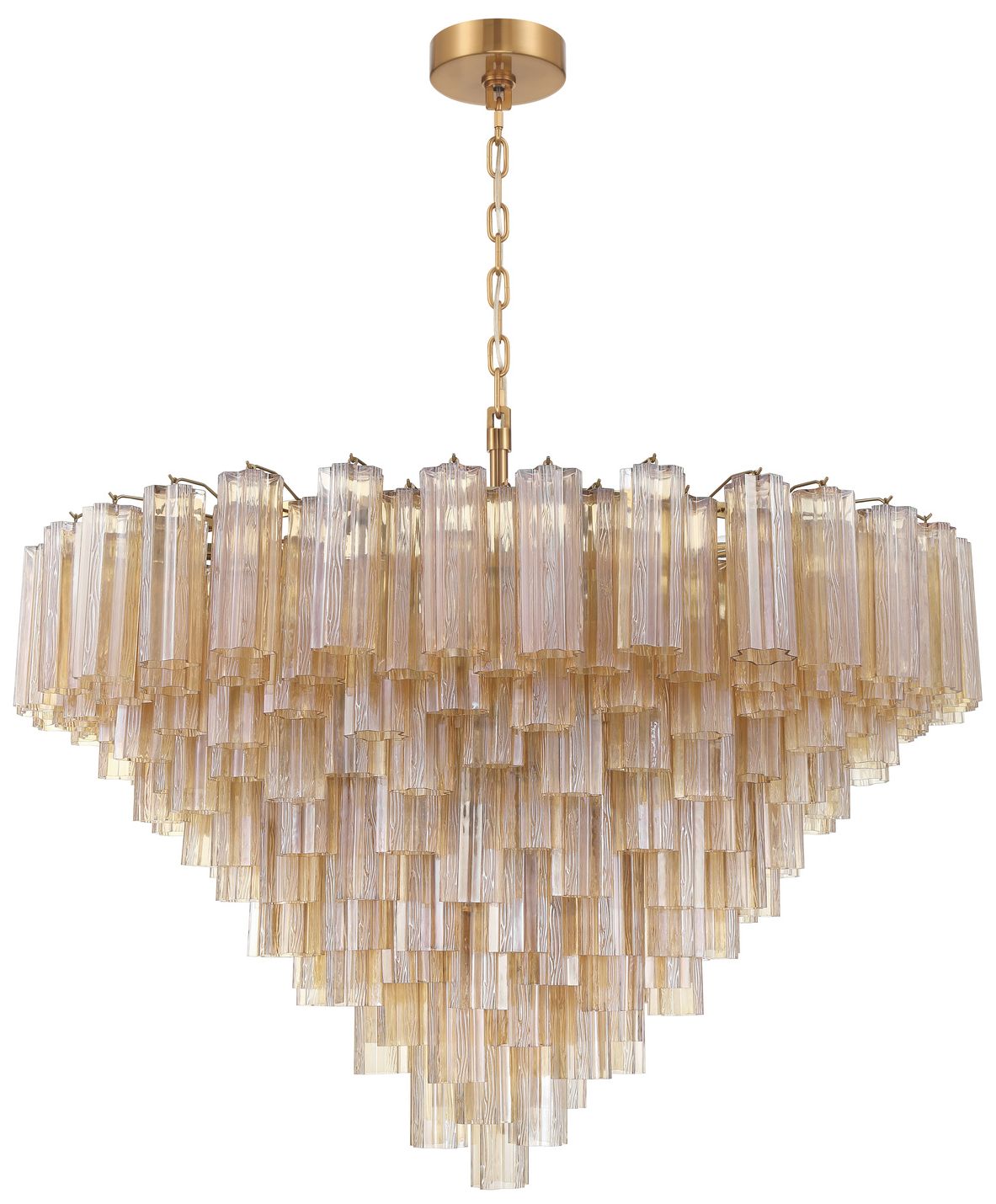 Image 2 Crystorama Addis 49'' Aged Brass Chandelier more views