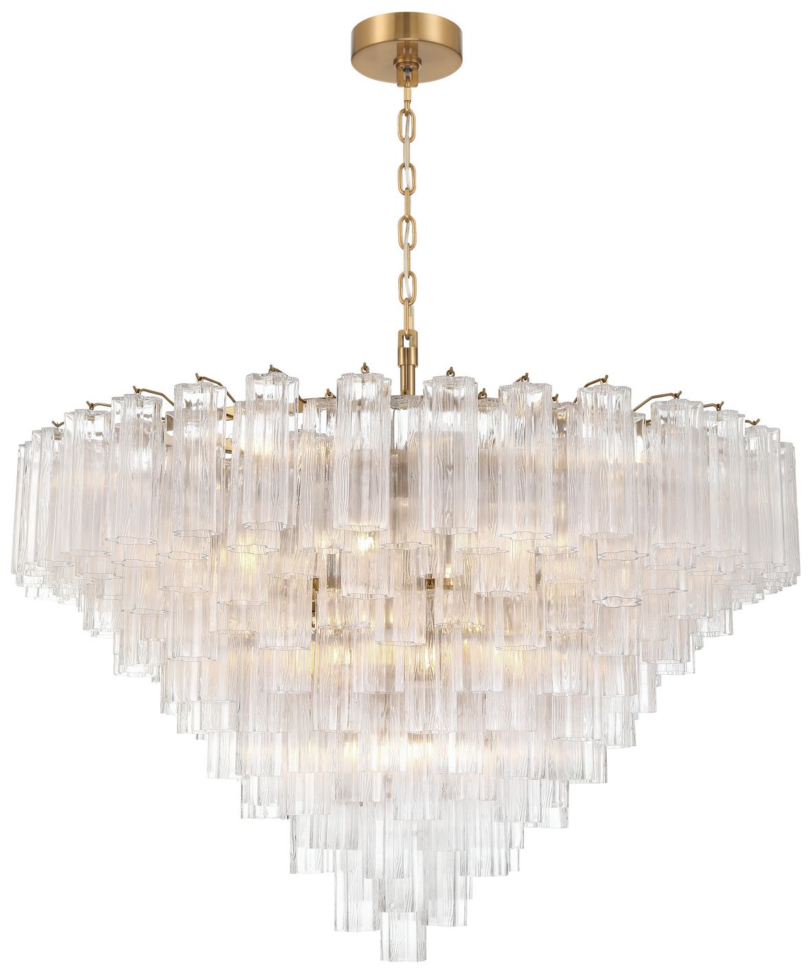 Crystorama Addis 49'' Aged Brass Chandelier