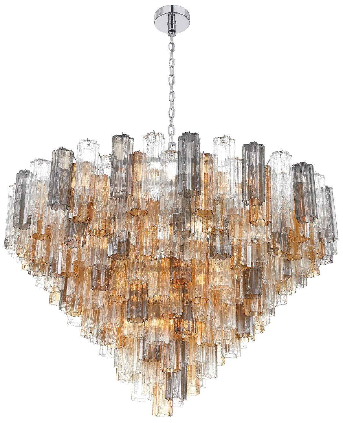 Image 3 Crystorama Addis 49'' Polished Chrome Chandelier more views