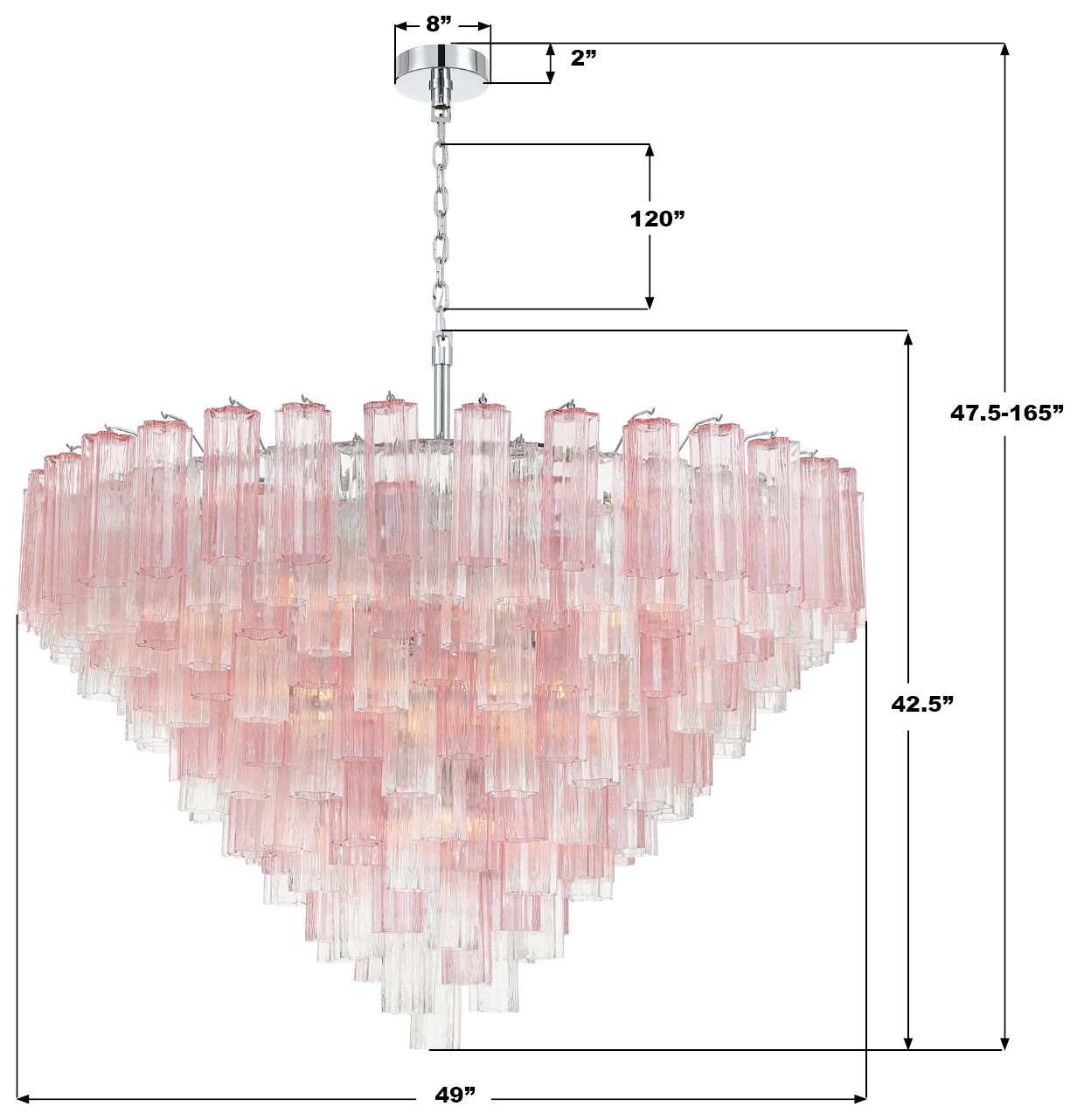 Image 7 Crystorama Addis 49'' Polished Chrome Chandelier more views