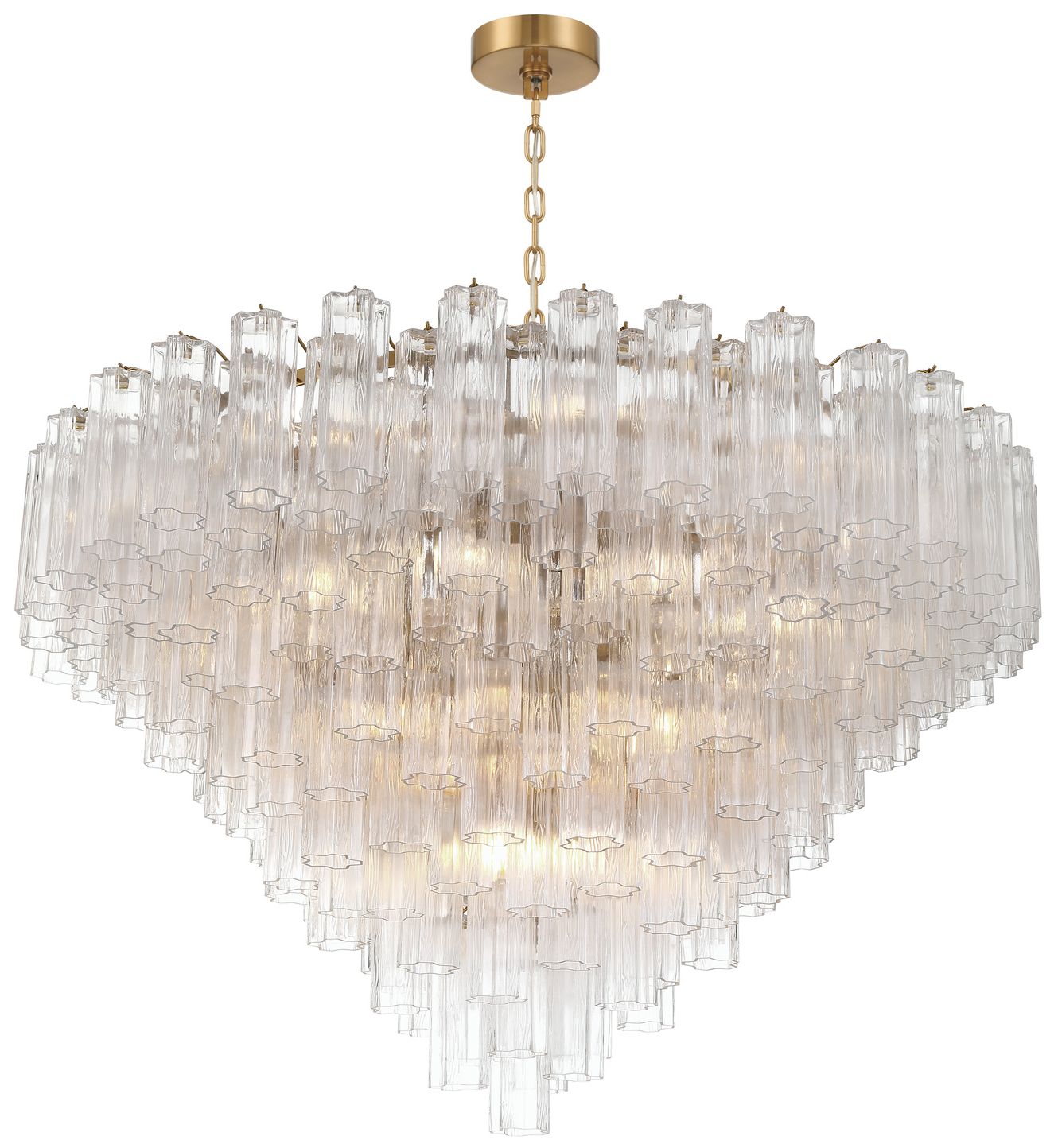 Image 3 Crystorama Addis 49in.  Aged Brass Chand more views