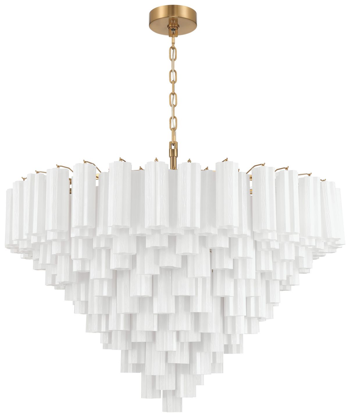 Image 2 Crystorama Addis 49in.  Aged Brass Chand more views