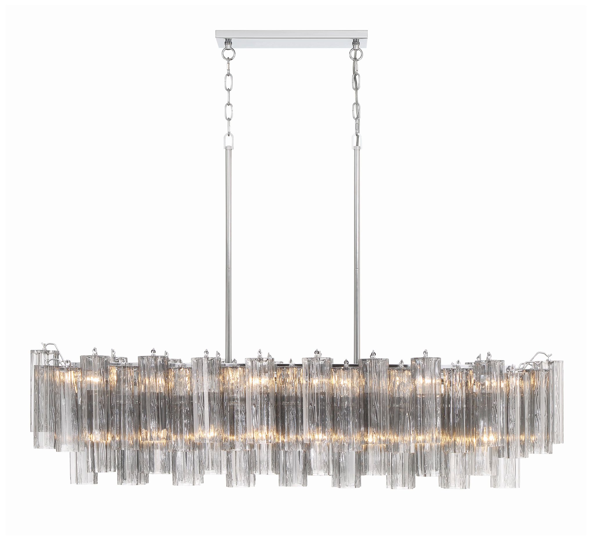 Crystorama Addis 51.75'' Polished Chrome Linear Chandelier