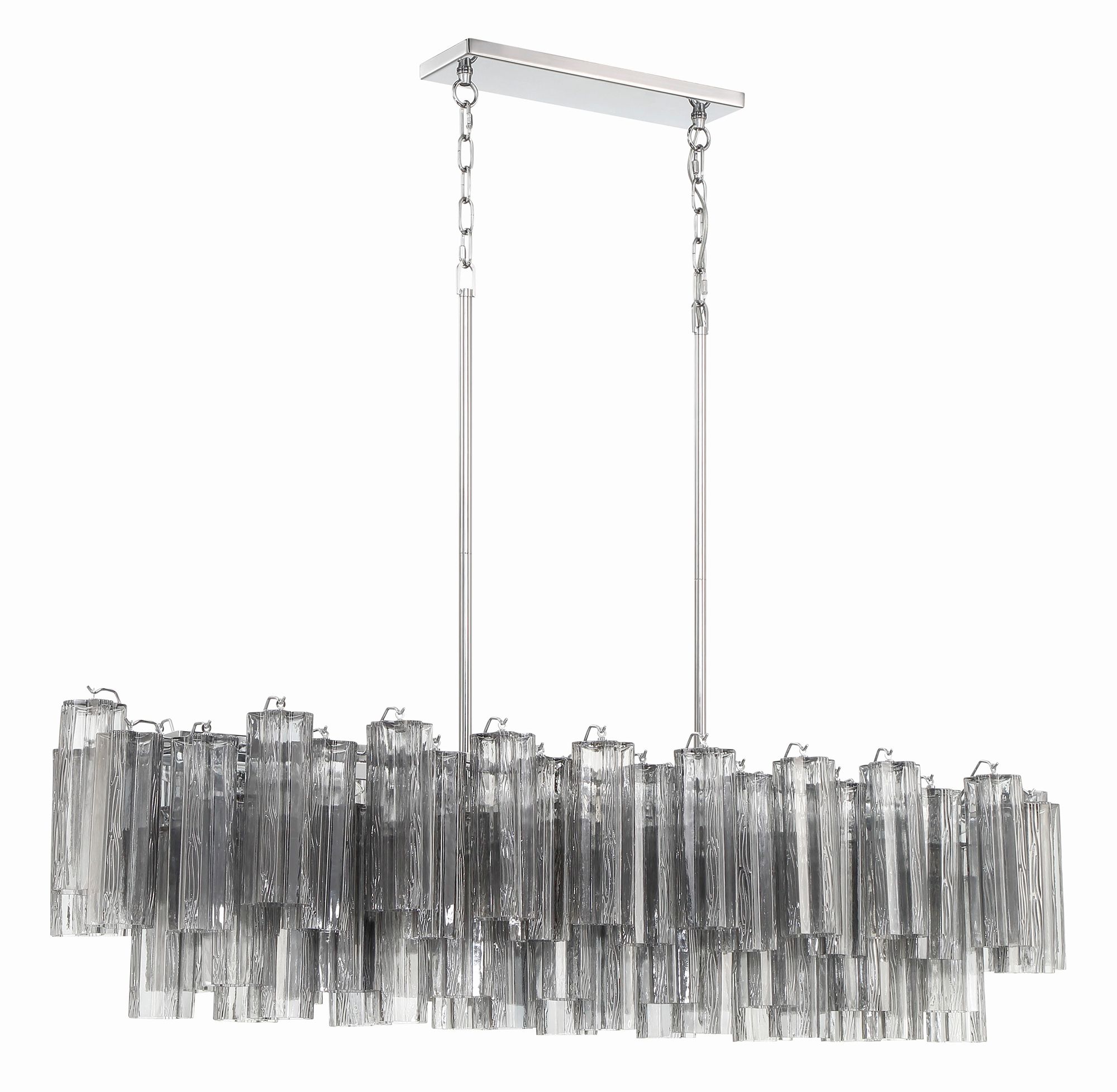 Image 3 Crystorama Addis 51.75'' Polished Chrome Linear Chandelier more views