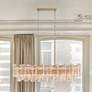 1_Crystorama Addis 51 3/4" Wide Aged Brass Chandelier