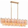 3_Crystorama Addis 51 3/4" Wide Aged Brass Chandelier more views