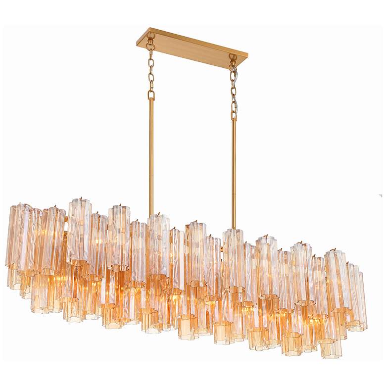 Image 5 Crystorama Addis 51 3/4" Wide Aged Brass Chandelier more views