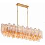 5_Crystorama Addis 51 3/4" Wide Aged Brass Chandelier more views