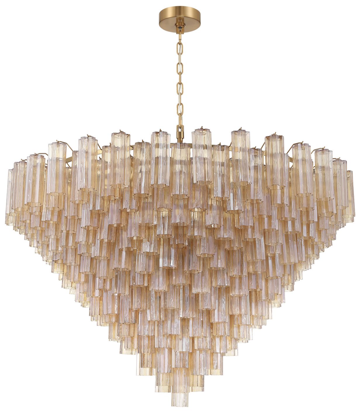 Image 2 Crystorama Addis 62'' Aged Brass Chandelier more views