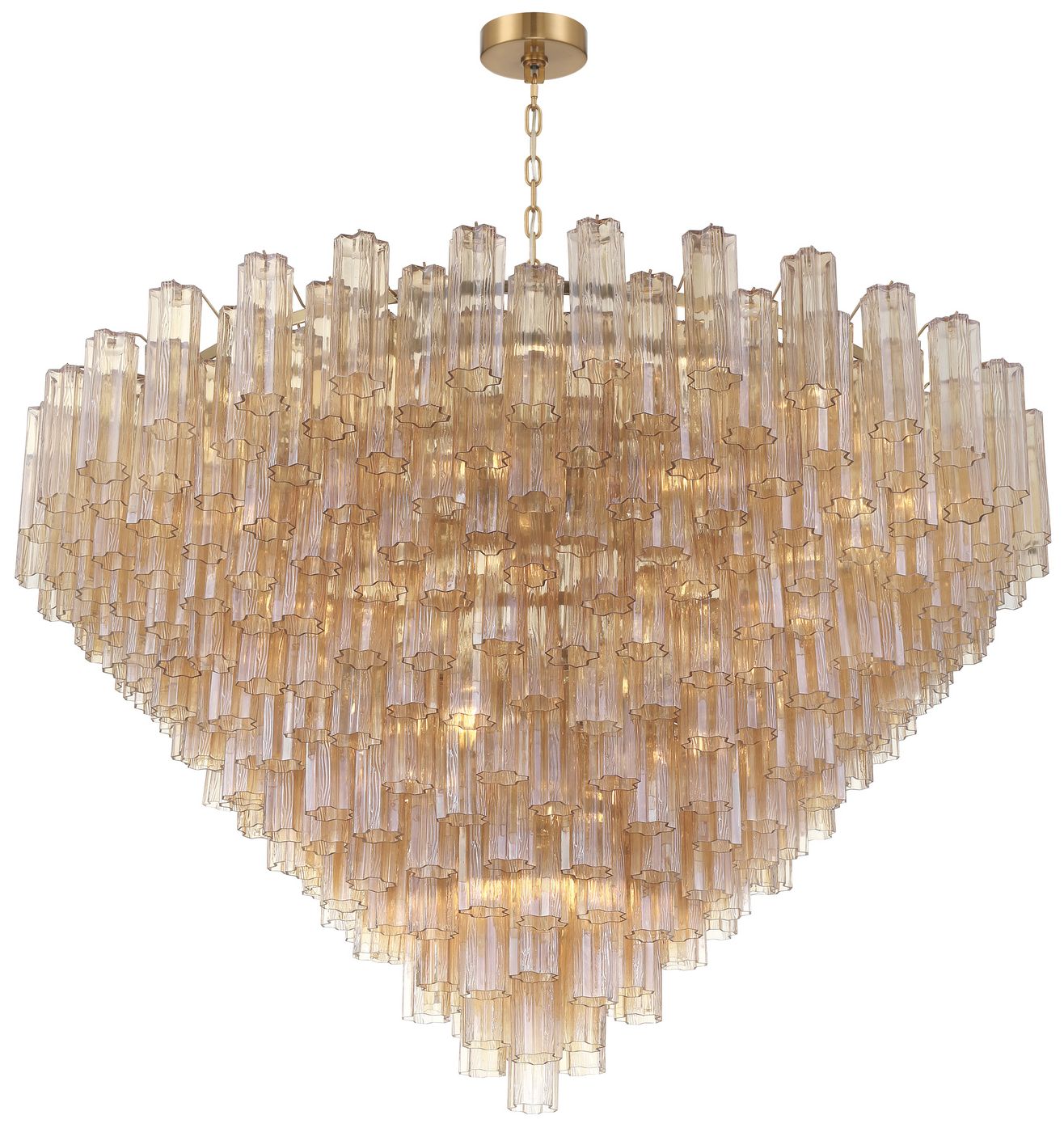 Image 3 Crystorama Addis 62'' Aged Brass Chandelier more views