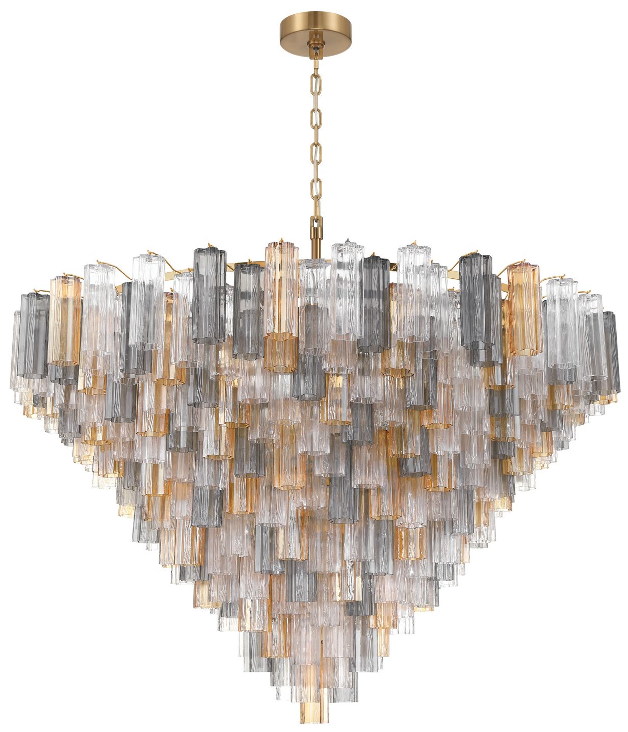 Image 2 Crystorama Addis 62'' Aged Brass Chandelier more views