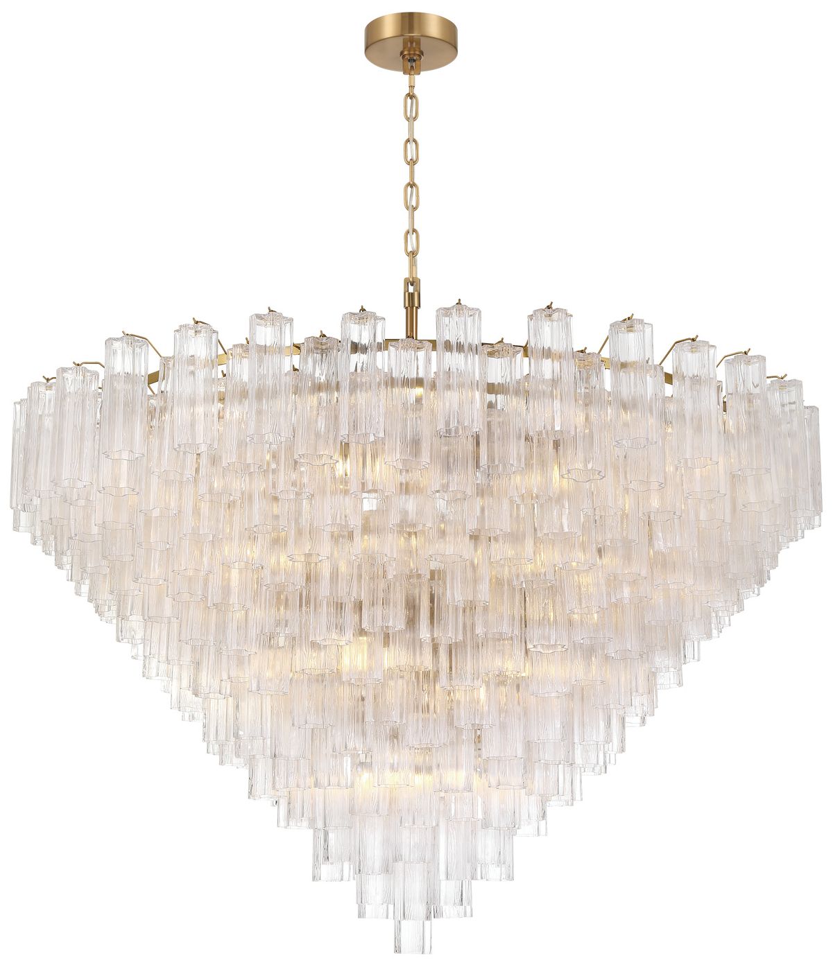 Crystorama Addis 62'' Aged Brass Chandelier