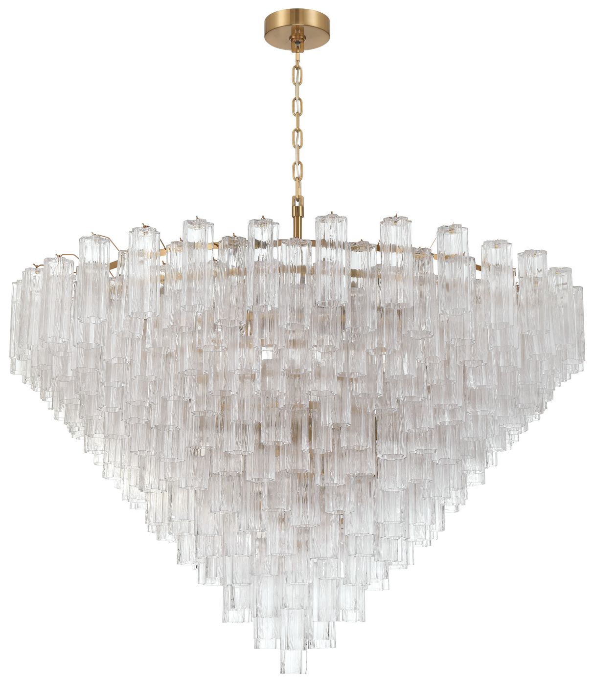 Image 2 Crystorama Addis 62'' Aged Brass Chandelier more views