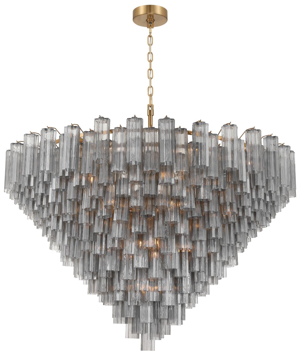 Crystorama Addis 62'' Aged Brass Chandelier