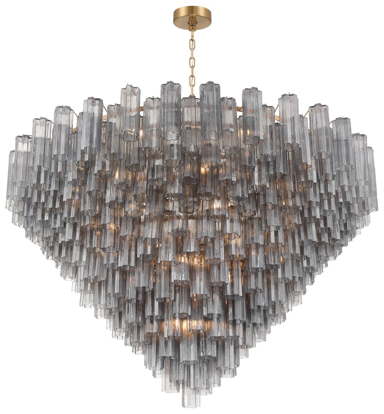 Image 3 Crystorama Addis 62'' Aged Brass Chandelier more views