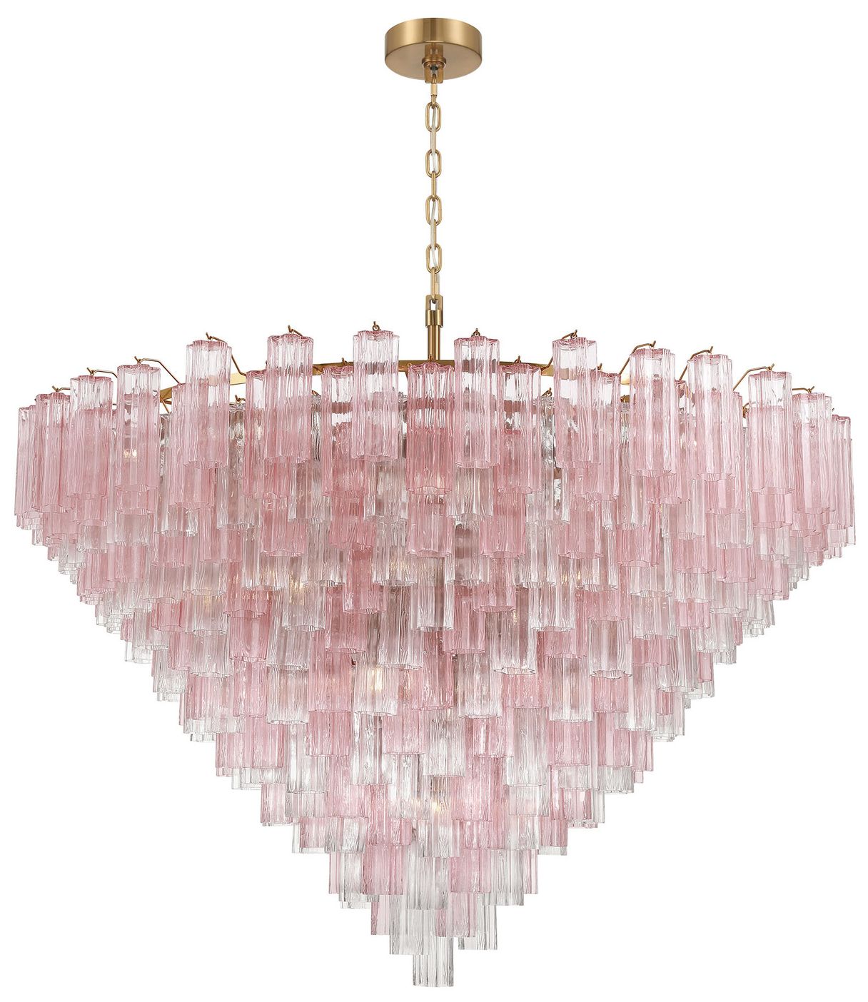 Crystorama Addis 62'' Aged Brass Chandelier