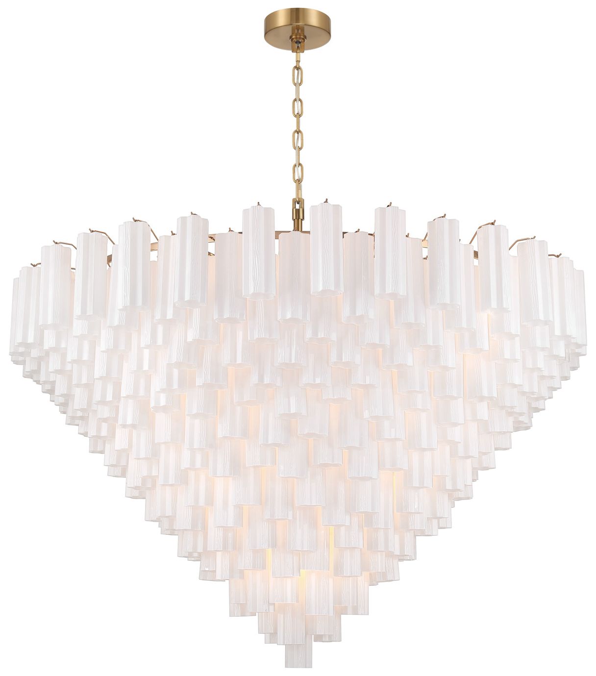 Crystorama Addis 62'' Aged Brass Chandelier