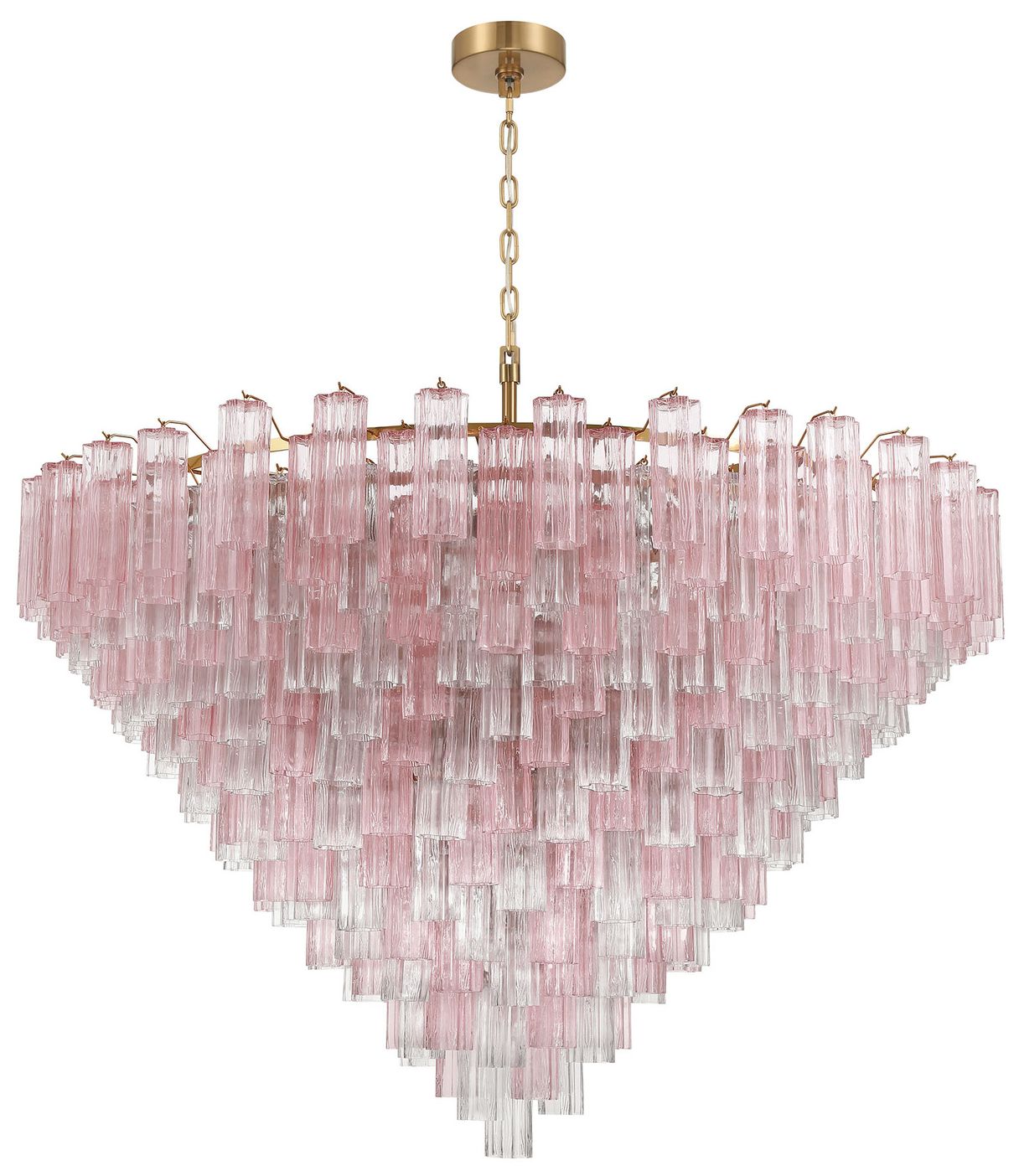 Image 2 Crystorama Addis 62in.  Aged Brass Chand more views