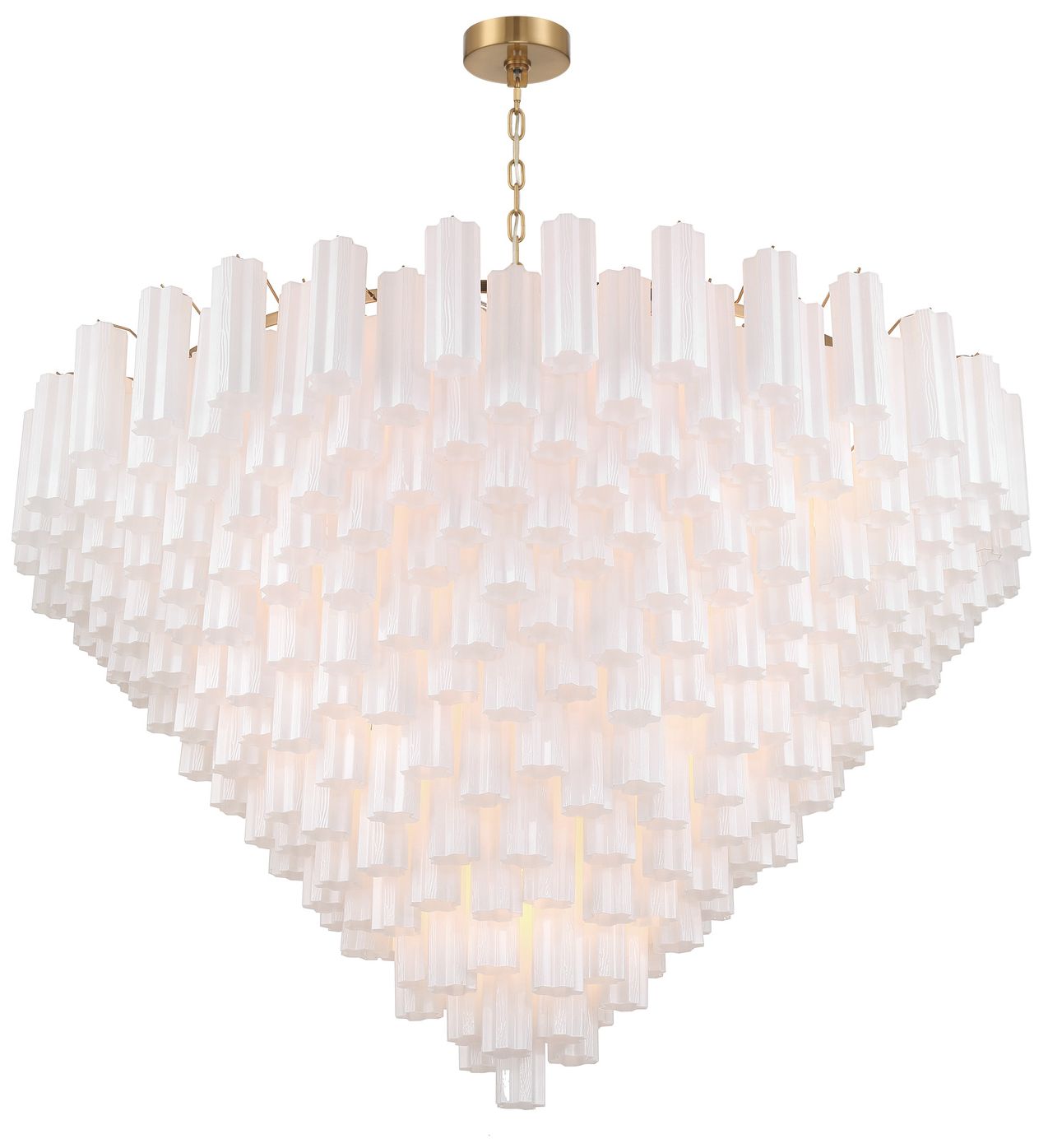 Image 3 Crystorama Addis 62in.  Aged Brass Chand more views