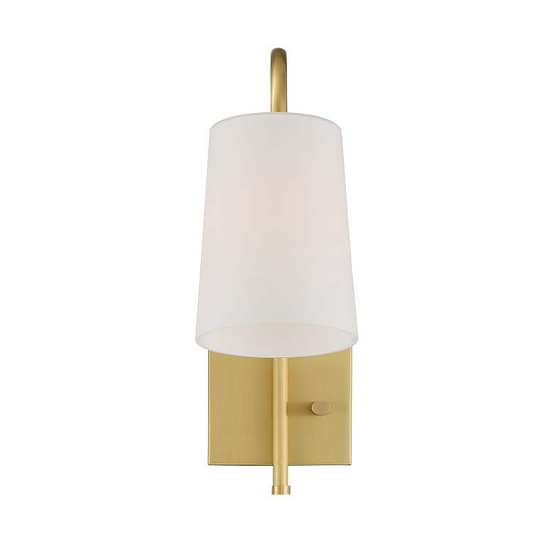 Image 3 Crystorama Alexa 18 1/2" High Aged Brass Wall Sconce more views