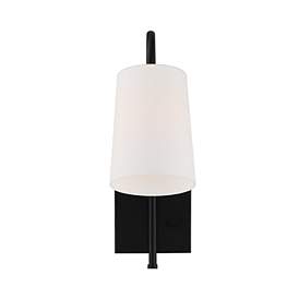 Image3 of Crystorama Alexa 18 1/2" High Matte Black Wall Sconce more views