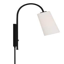 Image4 of Crystorama Alexa 18 1/2" High Matte Black Wall Sconce more views