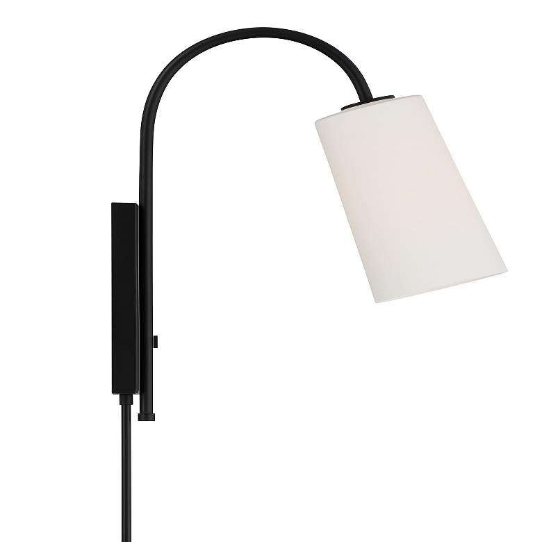 Image 4 Crystorama Alexa 18 1/2 inch High Matte Black Wall Sconce more views