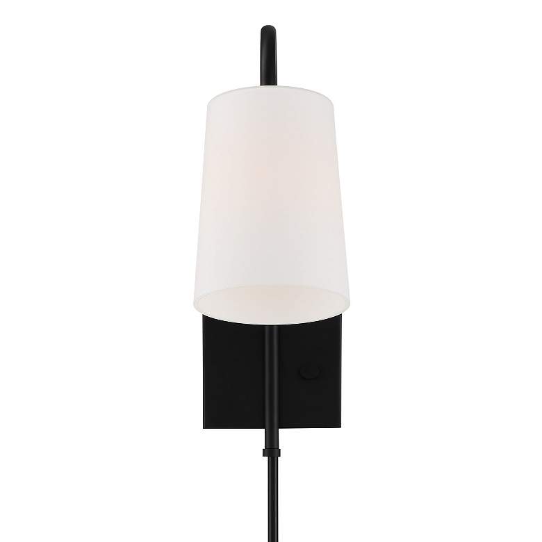 Image 6 Crystorama Alexa 18 1/2" High Matte Black Wall Sconce more views