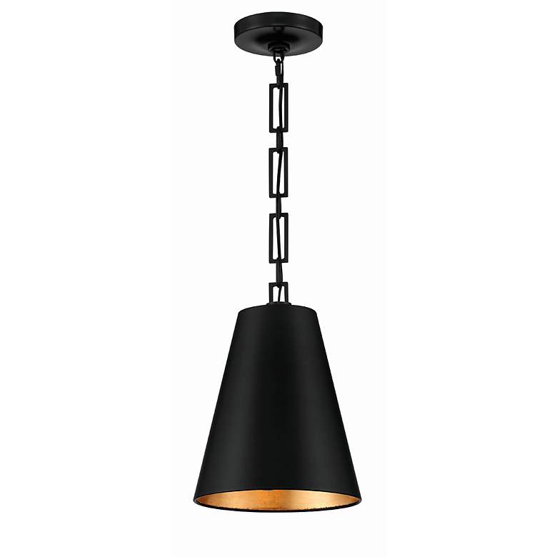 Image 2 Crystorama Alston 10" Wide Matte Black 2-Light Mini Chandelier more views