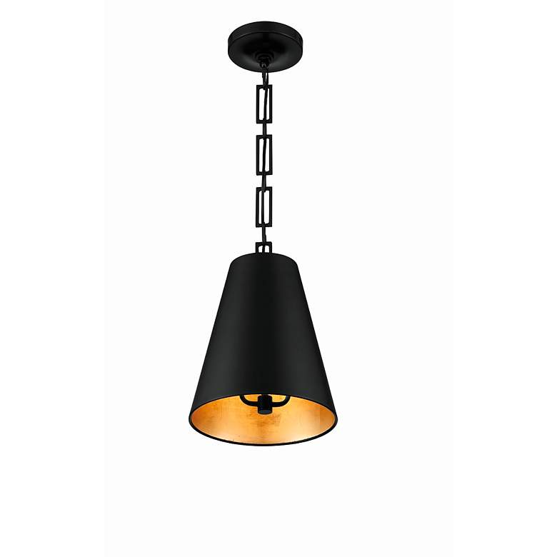 Image 3 Crystorama Alston 10" Wide Matte Black 2-Light Mini Chandelier more views