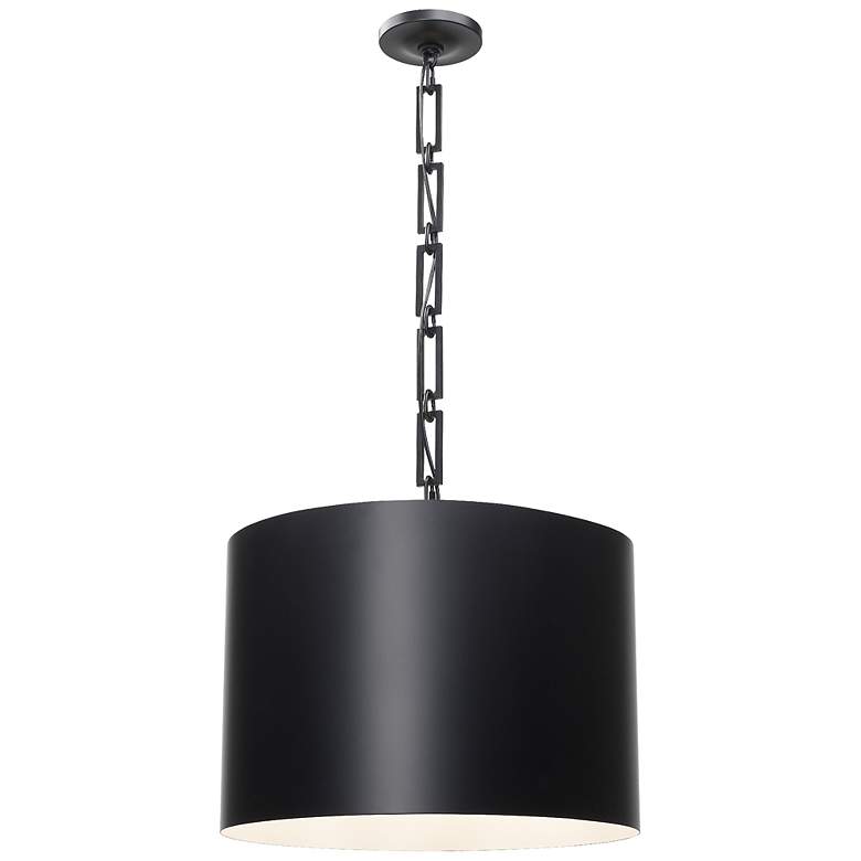 Image 2 Crystorama Alston 20 inch Wide Matte Black 6-Light Chandelier