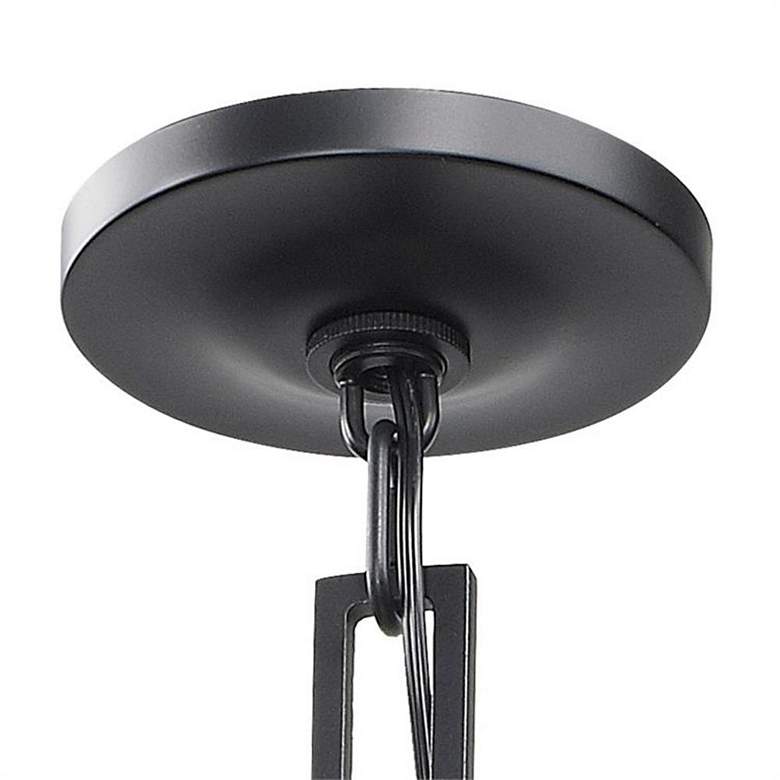 Image 4 Crystorama Alston 20 inch Wide Matte Black 6-Light Chandelier more views