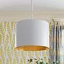 1_Crystorama Alston 20"W Matte and Gold White Pendant Light