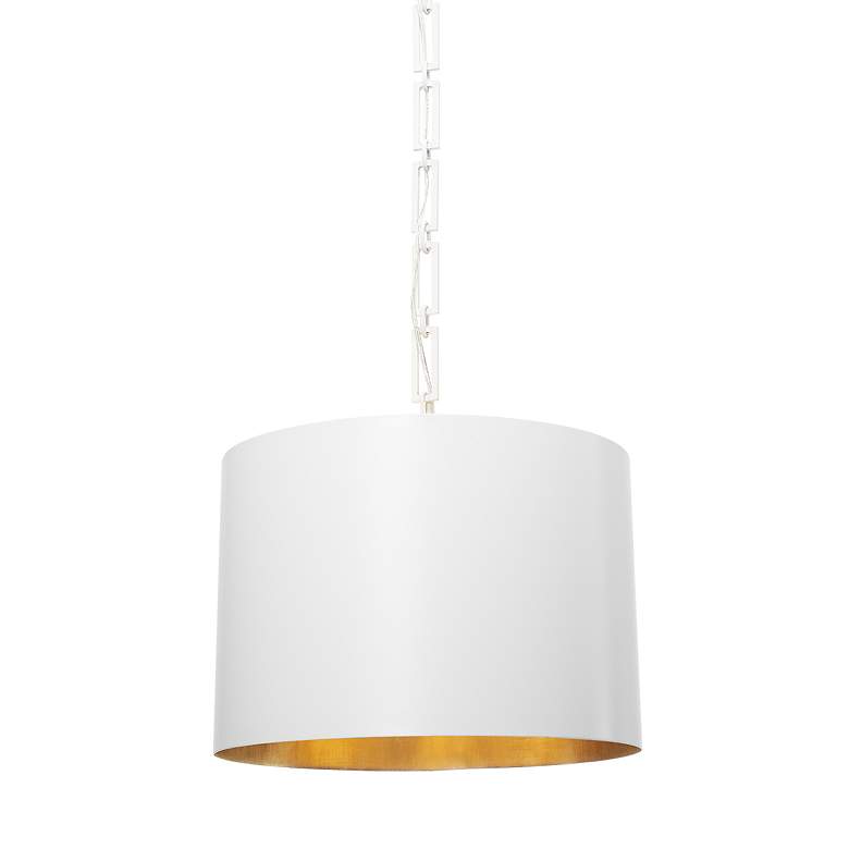 Image 4 Crystorama Alston 20"W Matte and Gold White Pendant Light more views