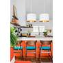 6_Crystorama Alston 20"W Matte and Gold White Pendant Light more views
