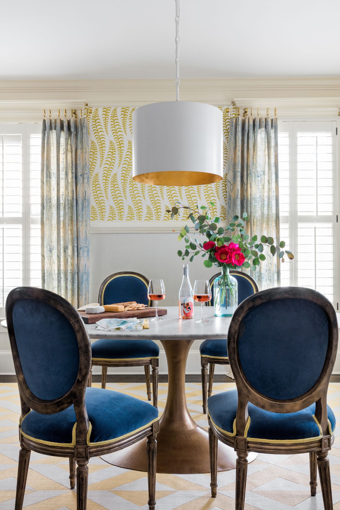 Crystorama Alston 20"W Matte and Gold White Pendant Light