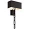 Crystorama Alston 24 1/2"H Matte Black and White Wall Sconce