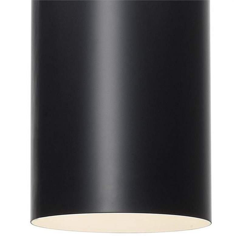 Image 2 Crystorama Alston 8 inch Wide Matte Black 1-Light Cylinder Mini Chandelier more views