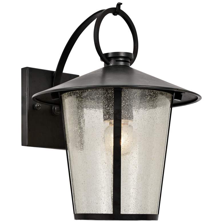 Image 1 Crystorama Andover 11 inch High Matte Black Outdoor Wall Light