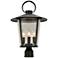 Crystorama Andover 20 1/2"H Matte Black Outdoor Post Light