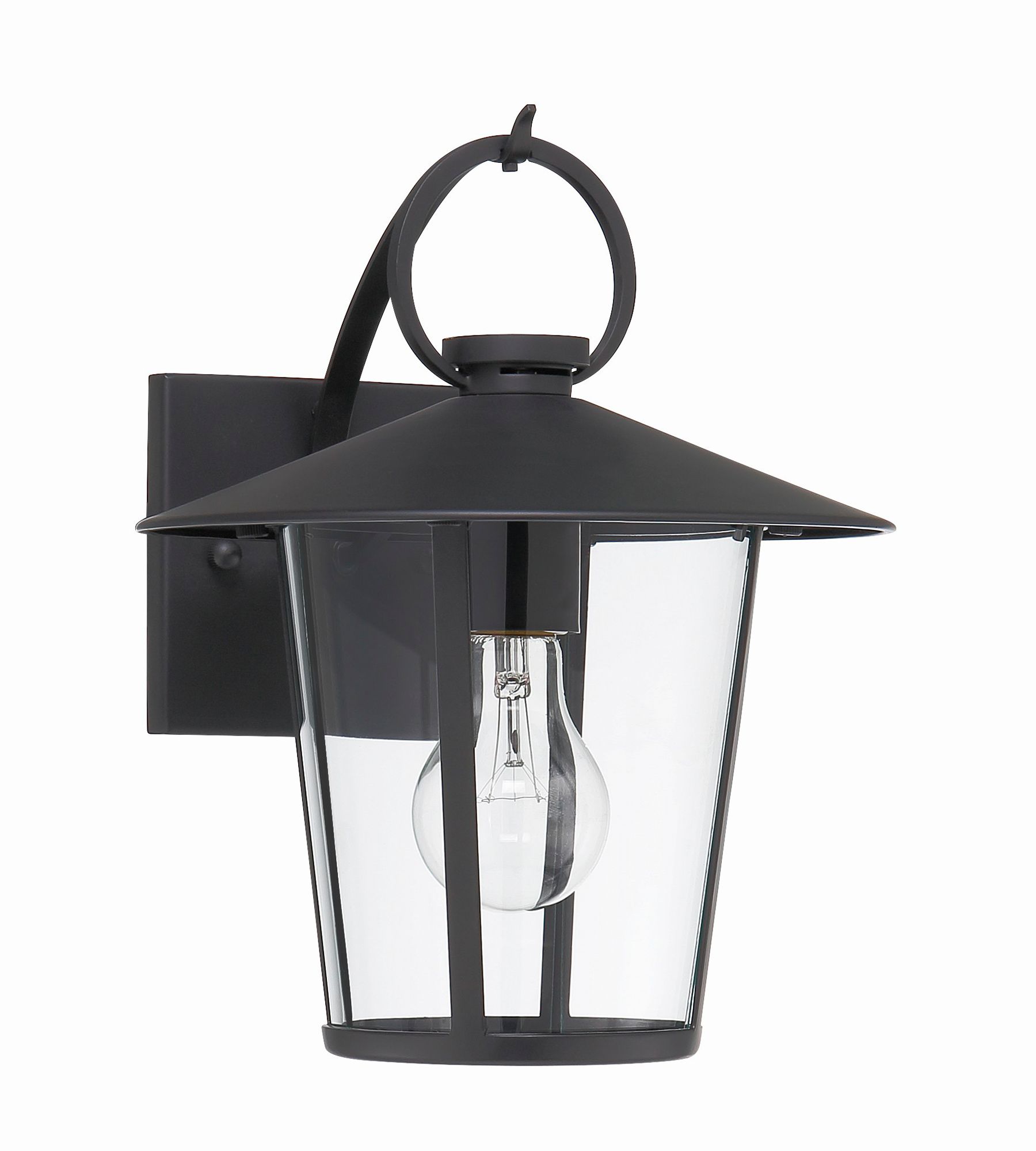 Image 3 Crystorama Andover 9'' Matte Black Outdoor Sconce more views