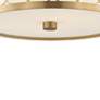 3_Crystorama Anniversary 13 1/2" Wide Vibrant Gold Drum Ceiling Light more views