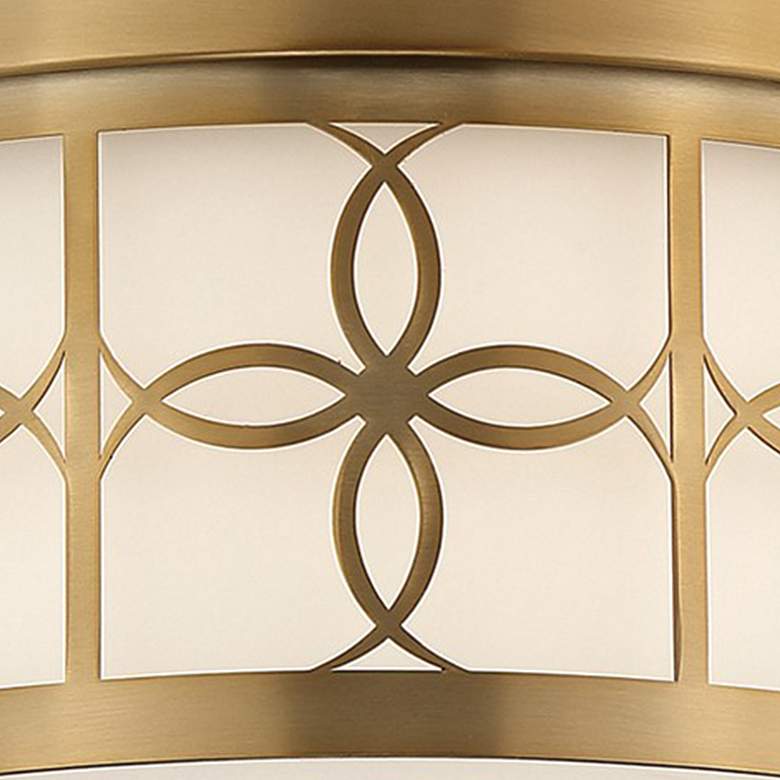 Image 4 Crystorama Anniversary 13 1/2" Wide Vibrant Gold Drum Ceiling Light more views